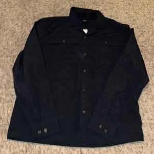 Forever 21 Black Woven Long Sleeve Top shirt Men’s Size size XL